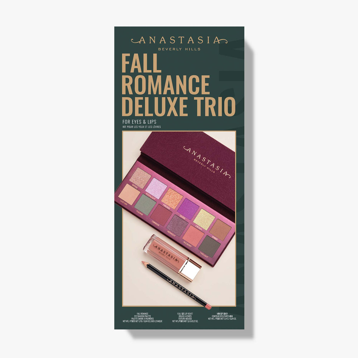 Anastasia Beverly Hills Fall Romance Deluxe Trio